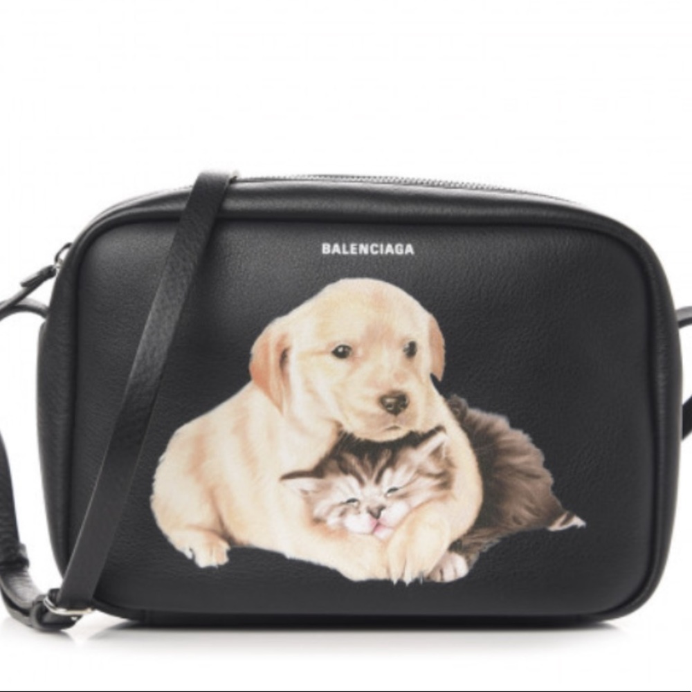 BALENCIAGA Black Everyday Puppy & Kitten S Camera Bag